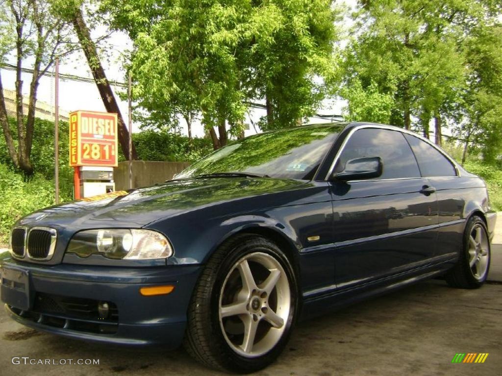 2002 3 Series 325i Coupe - Topaz Blue Metallic / Black photo #15