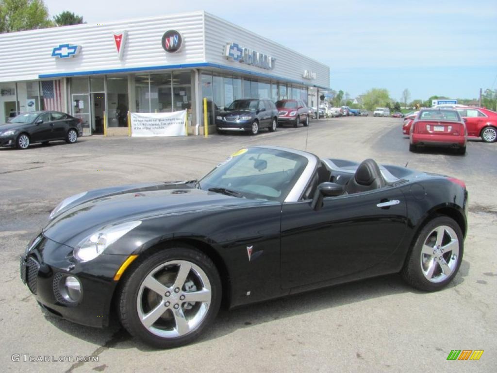 2007 Solstice GXP Roadster - Mysterious Black / Ebony photo #1