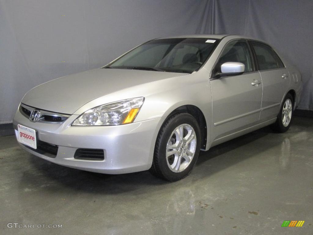 2007 Accord EX Sedan - Alabaster Silver Metallic / Gray photo #1