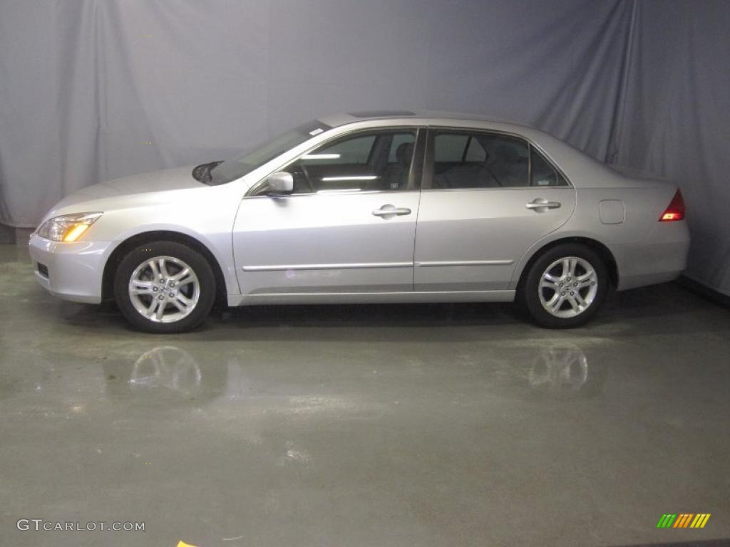 2007 Accord EX Sedan - Alabaster Silver Metallic / Gray photo #2