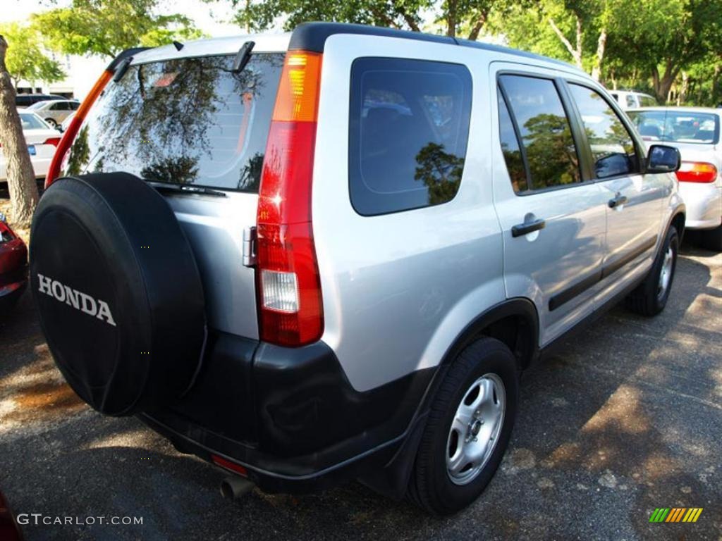 2002 CR-V LX - Satin Silver Metallic / Black photo #3