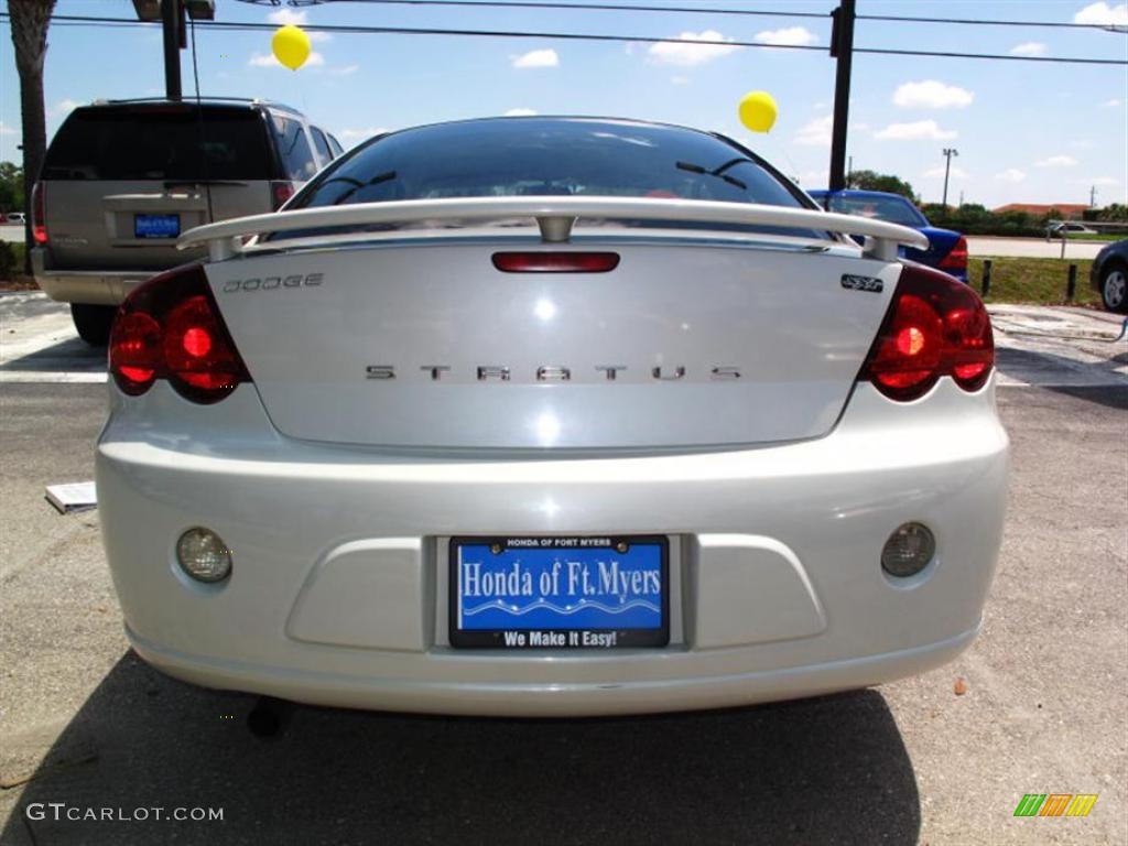 2003 Stratus SXT Coupe - Satin White Pearl / Dark Taupe/Medium Taupe photo #4