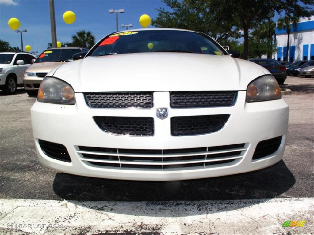 2003 Stratus SXT Coupe - Satin White Pearl / Dark Taupe/Medium Taupe photo #7