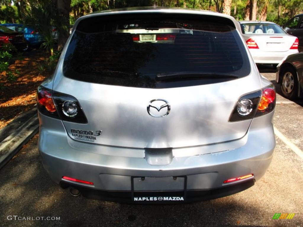 2005 MAZDA3 s Hatchback - Sunlight Silver Metallic / Black photo #3