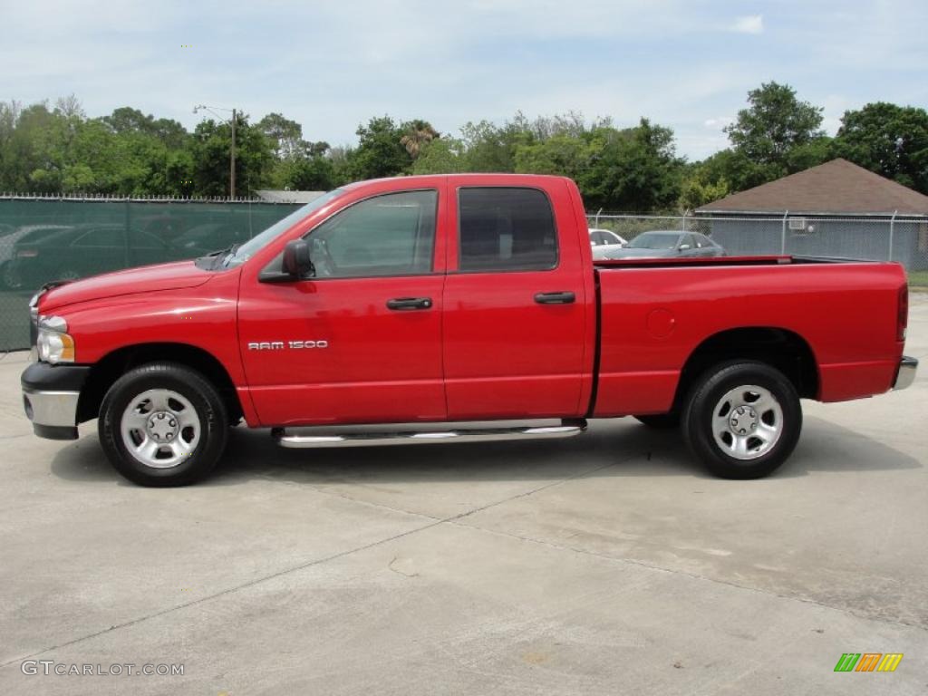 2003 Ram 1500 ST Quad Cab - Flame Red / Dark Slate Gray photo #6