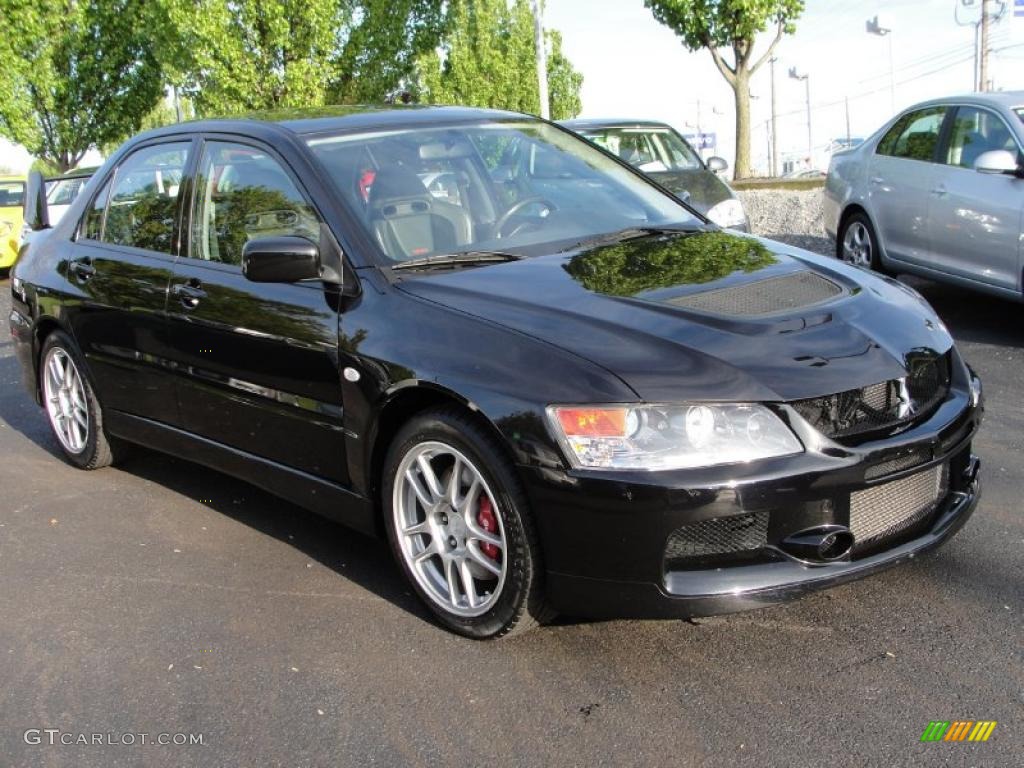 2006 Lancer Evolution IX - Tarmac Black / Black Alcantara photo #1
