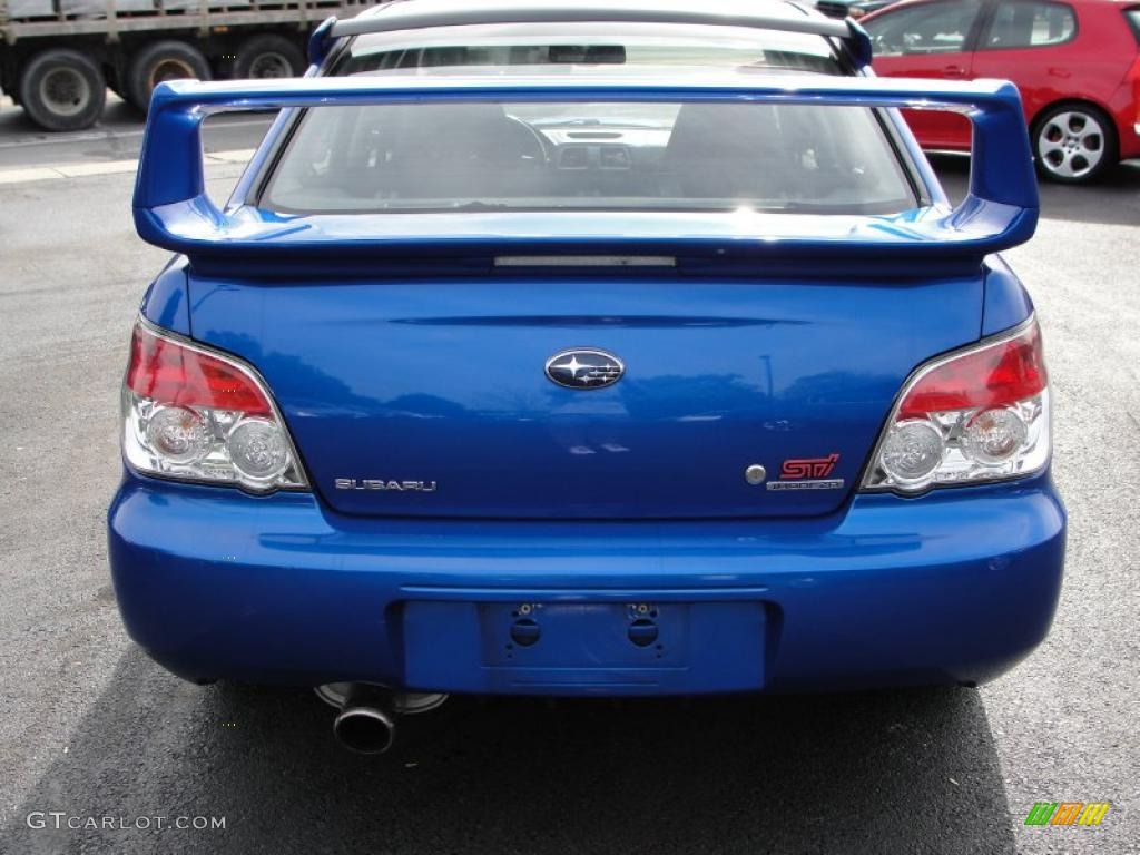 2007 Impreza WRX STi - WR Blue Pearl / Blue Alcantara photo #6