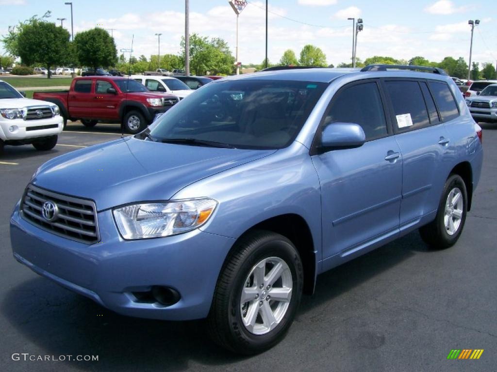 2010 Highlander  - Wave Line Blue Pearl / Sand Beige photo #2