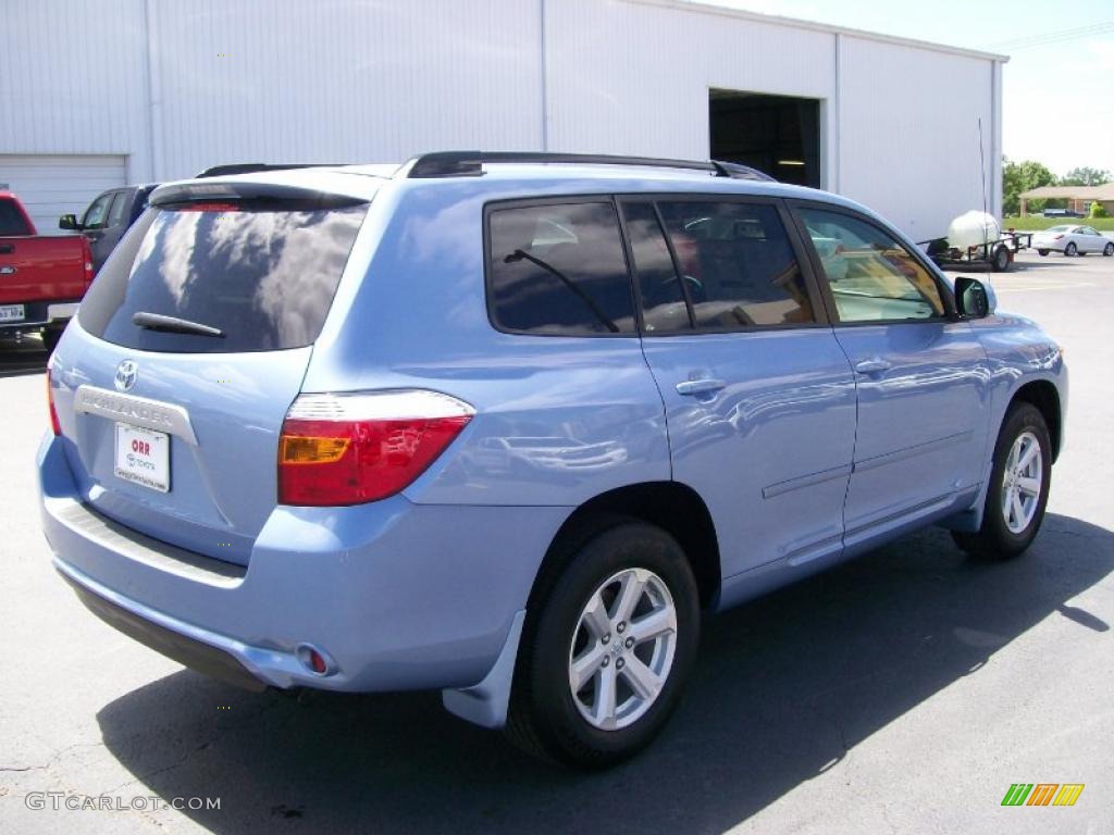 2010 Highlander  - Wave Line Blue Pearl / Sand Beige photo #4