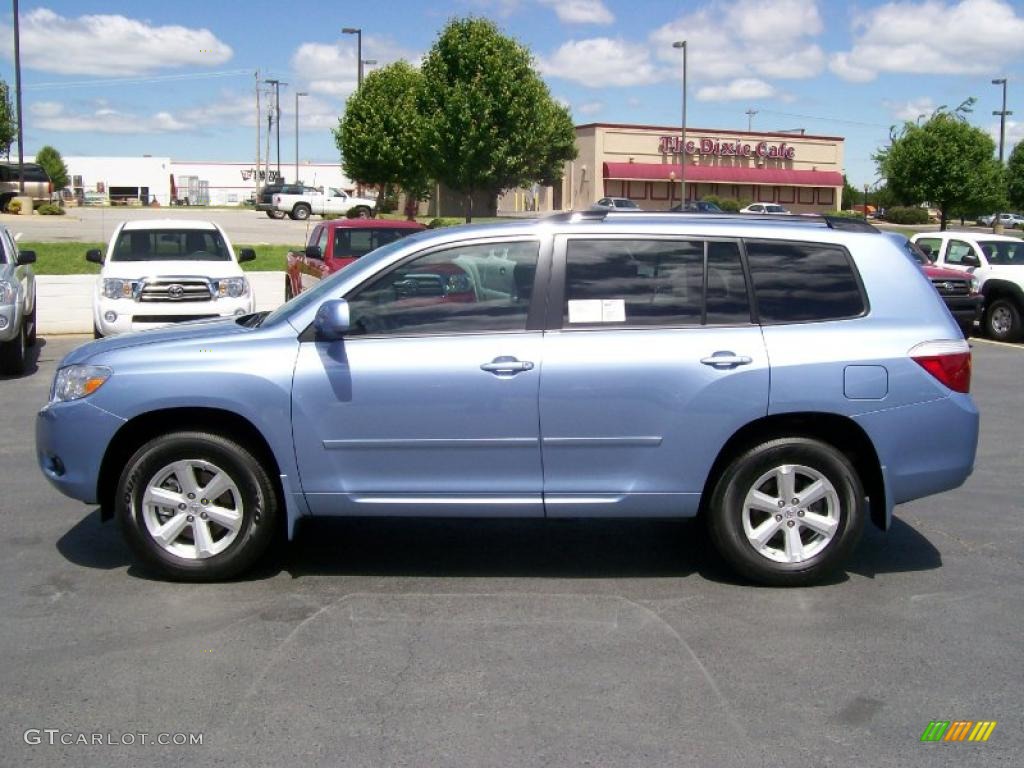 2010 Highlander  - Wave Line Blue Pearl / Sand Beige photo #5