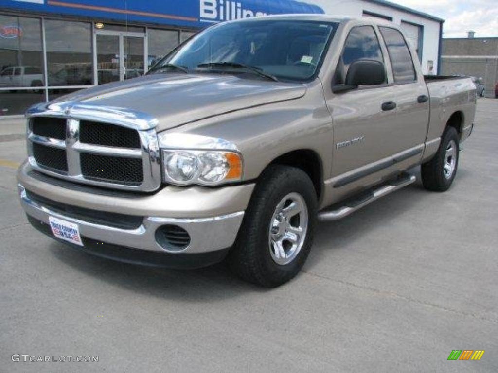 2003 Ram 1500 SLT Quad Cab - Light Almond Pearl / Taupe photo #2