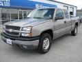 2003 Light Pewter Metallic Chevrolet Silverado 1500 LS Extended Cab 4x4  photo #2