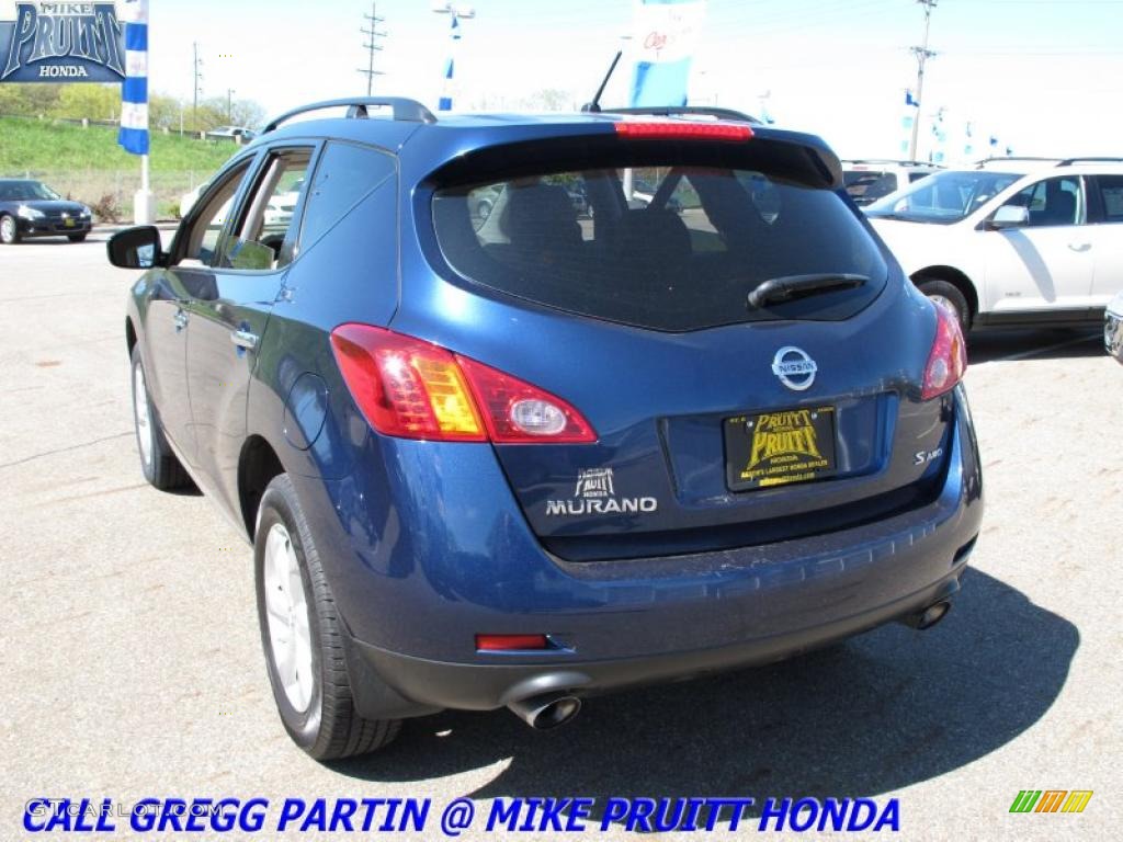 2009 Murano S AWD - Deep Sapphire Metallic / Black photo #2