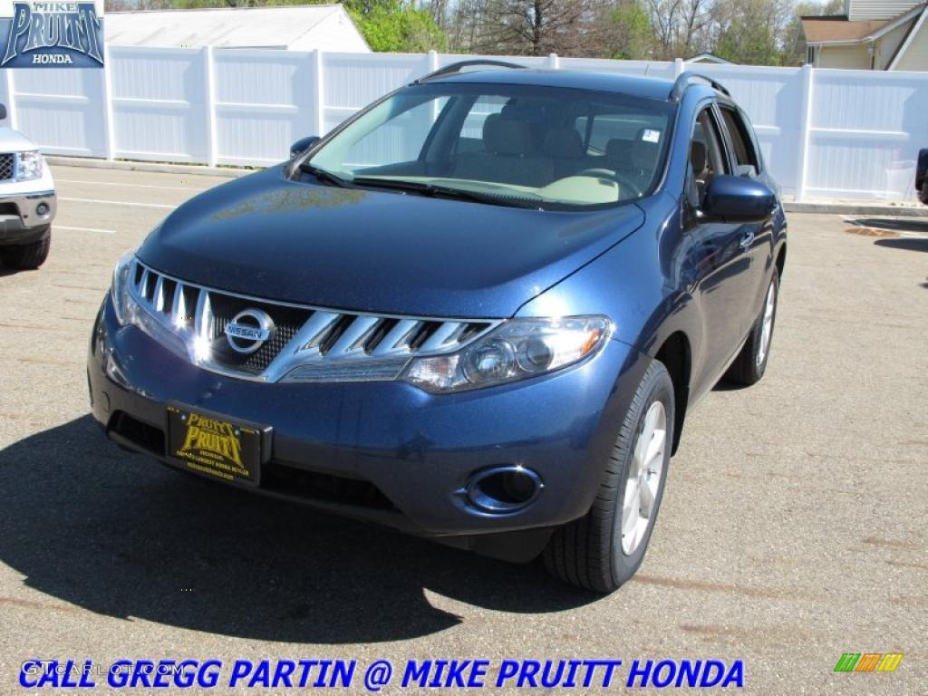 2009 Murano S AWD - Deep Sapphire Metallic / Black photo #3