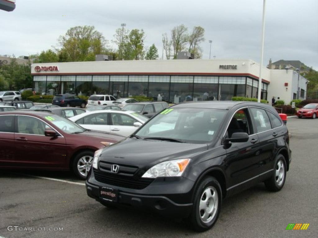 2007 CR-V LX 4WD - Nighthawk Black Pearl / Black photo #1