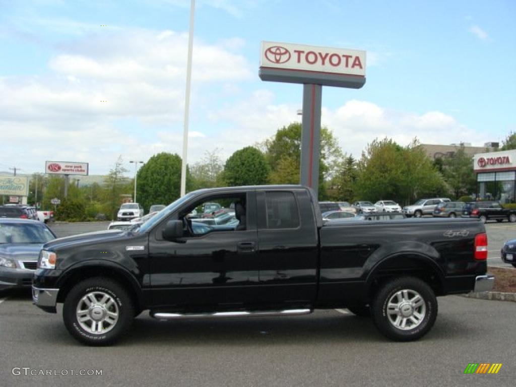 2004 F150 FX4 SuperCab 4x4 - Black / Black photo #3