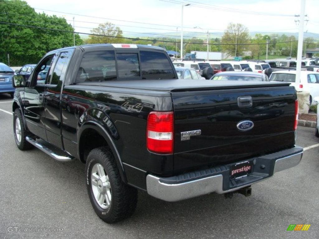 2004 F150 FX4 SuperCab 4x4 - Black / Black photo #4