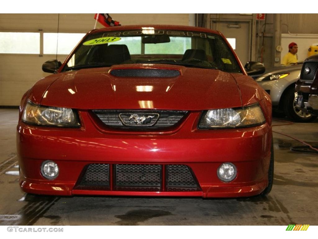 2003 Mustang Roush Stage 2 Coupe - Redfire Metallic / Dark Charcoal photo #2