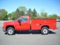 Fire Red - Sierra 2500HD Work Truck Regular Cab Chassis Photo No. 1