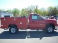Fire Red - Sierra 2500HD Work Truck Regular Cab Chassis Photo No. 3