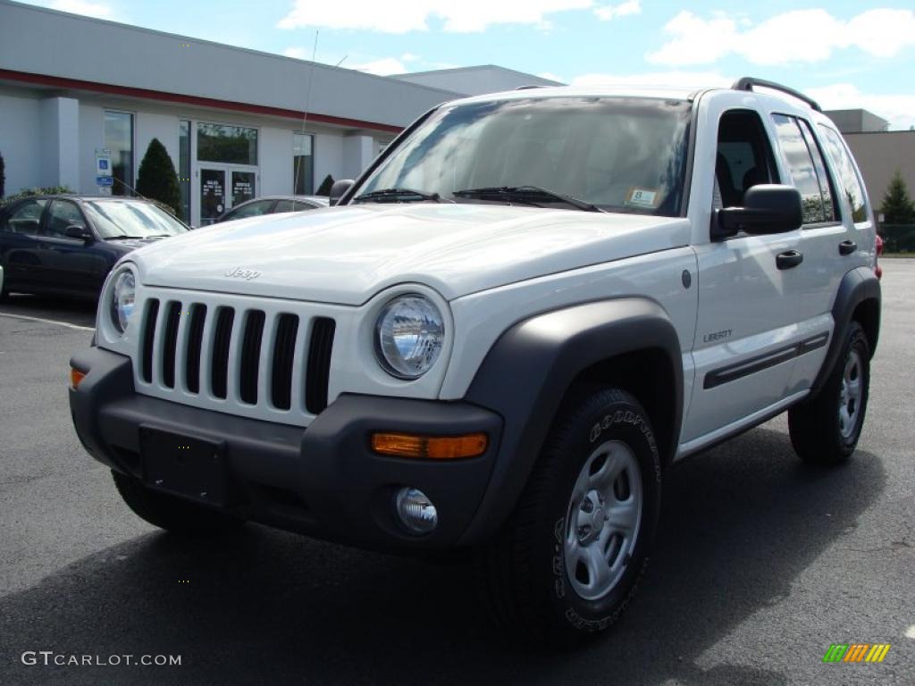 Stone White Jeep Liberty