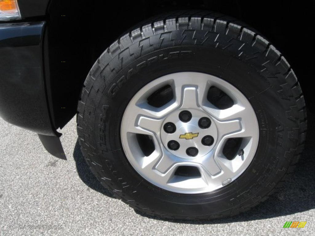 2007 Silverado 1500 LT Regular Cab 4x4 - Black / Ebony Black photo #7