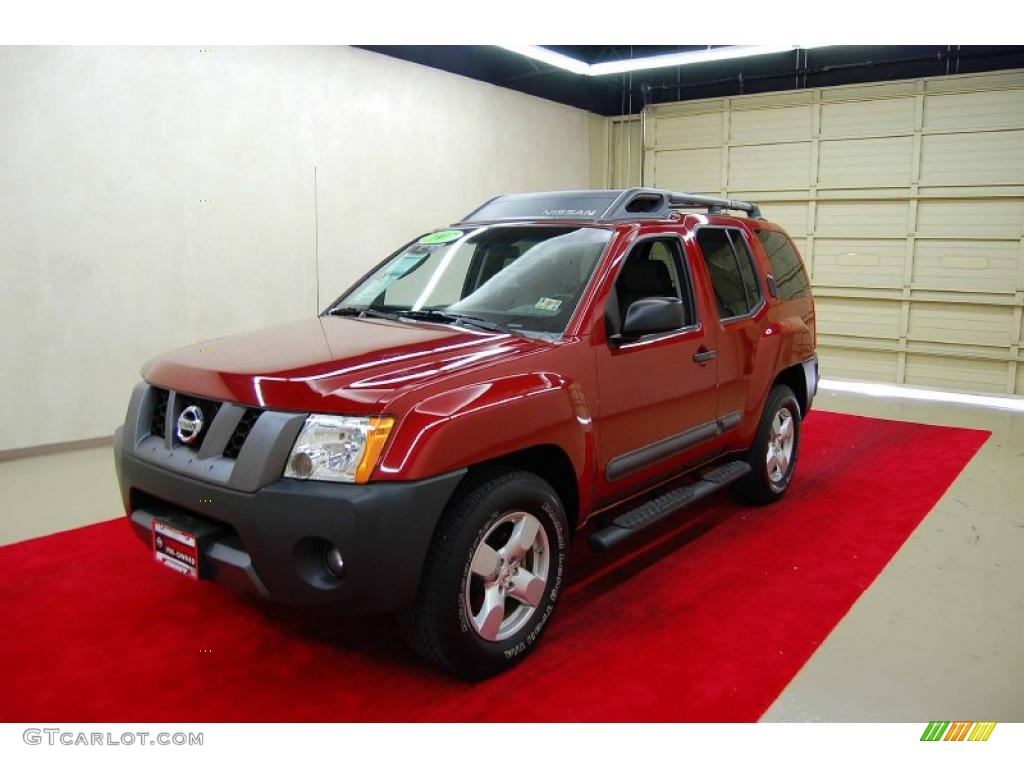 2007 Xterra SE - Red Brawn Metallic / Desert/Graphite photo #23