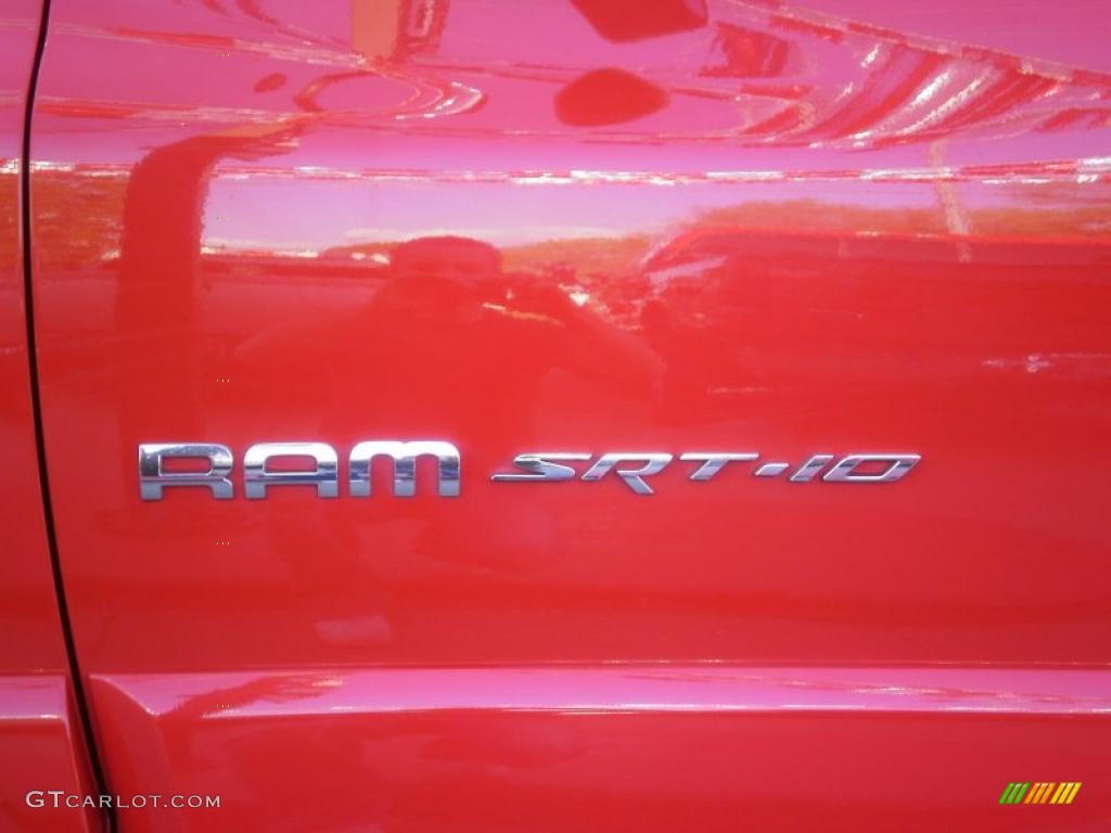 2005 Ram 1500 SRT-10 Regular Cab - Flame Red / Dark Slate Gray photo #11