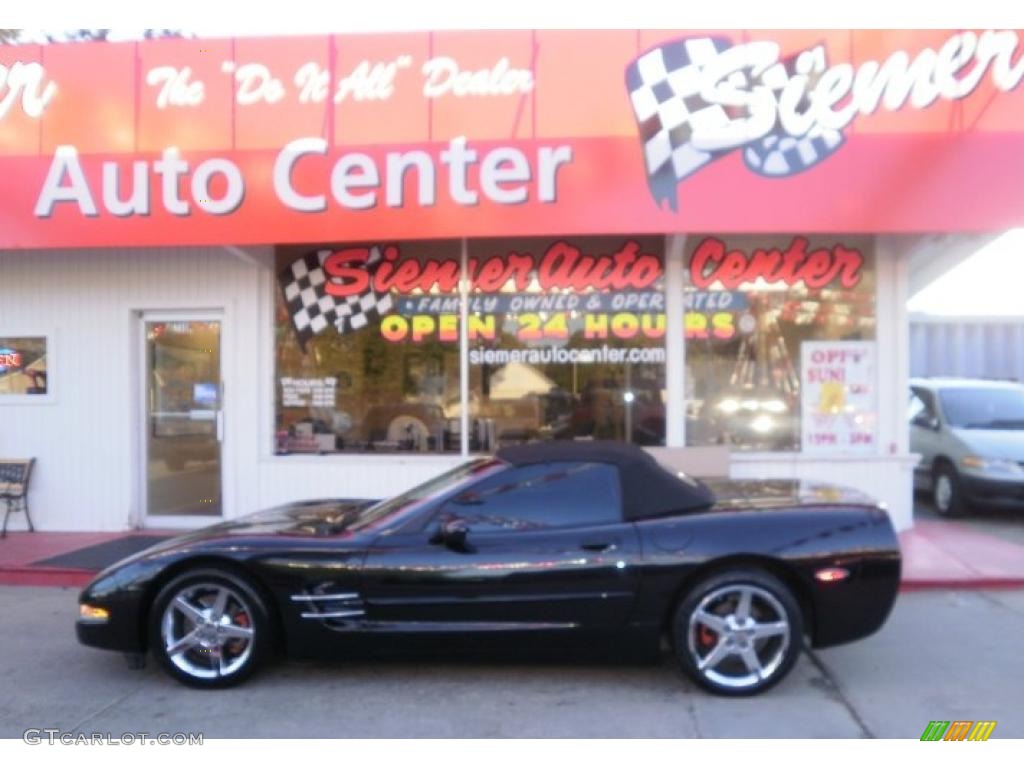 Black Chevrolet Corvette