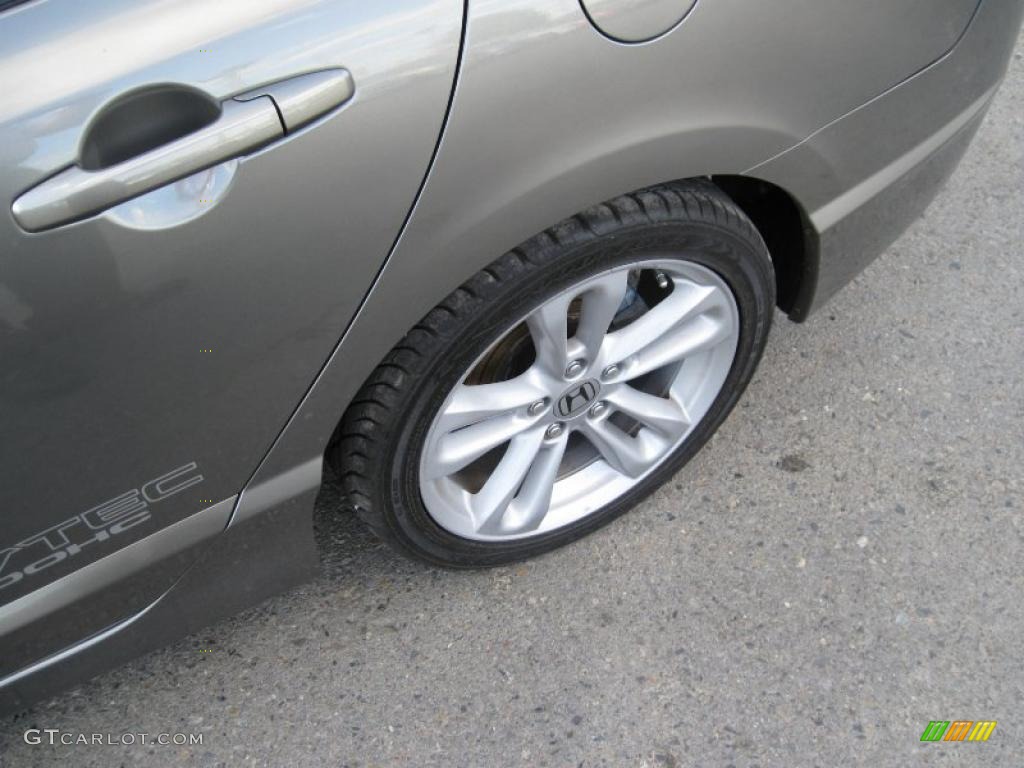 2007 Civic Si Sedan - Galaxy Gray Metallic / Black photo #10