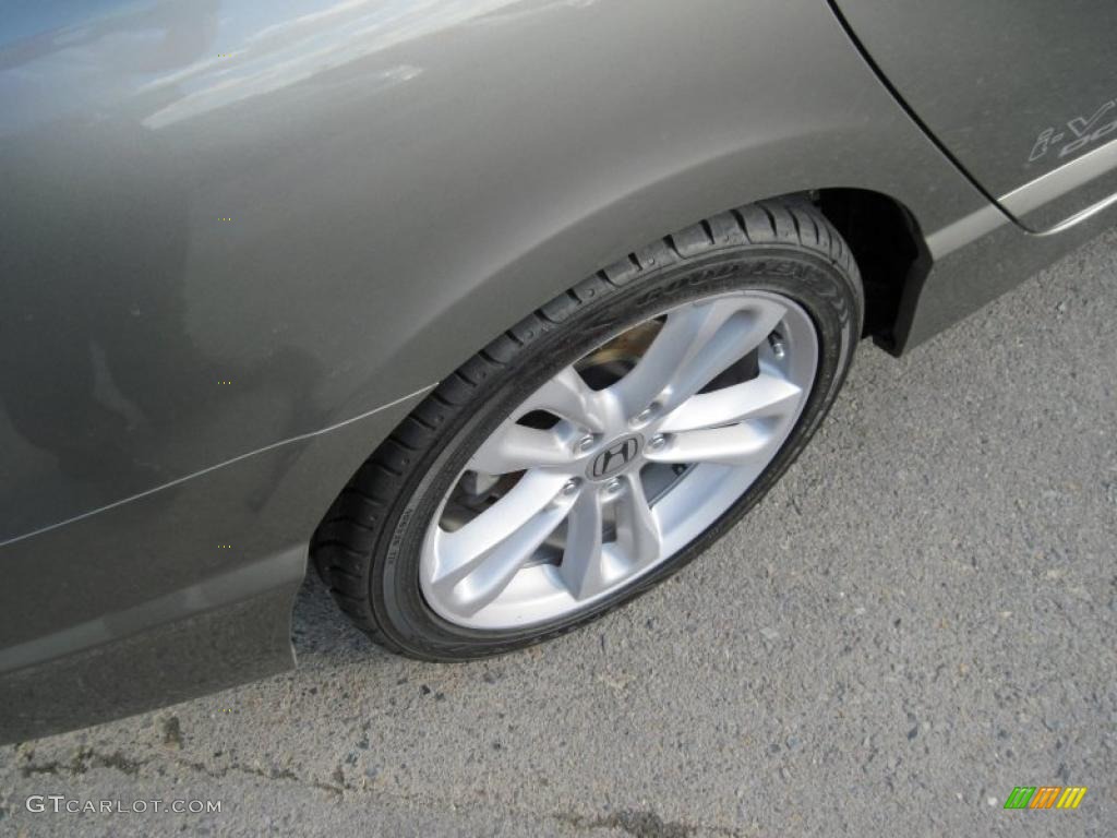 2007 Civic Si Sedan - Galaxy Gray Metallic / Black photo #11