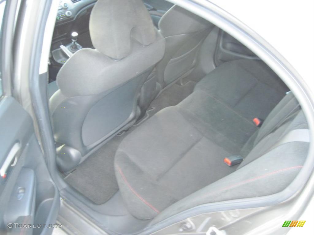 2007 Civic Si Sedan - Galaxy Gray Metallic / Black photo #14