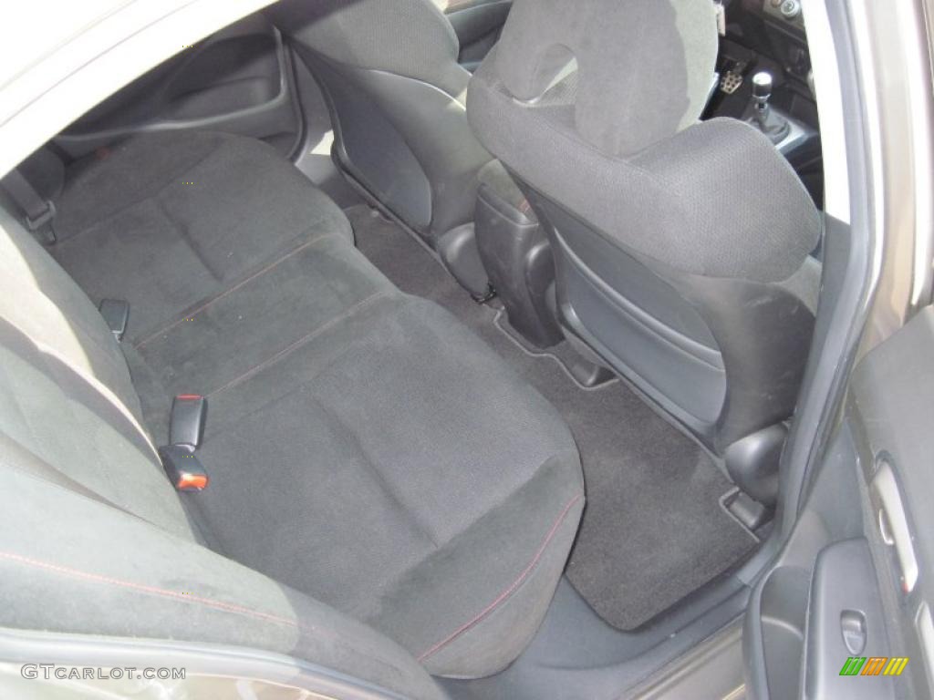 2007 Civic Si Sedan - Galaxy Gray Metallic / Black photo #15