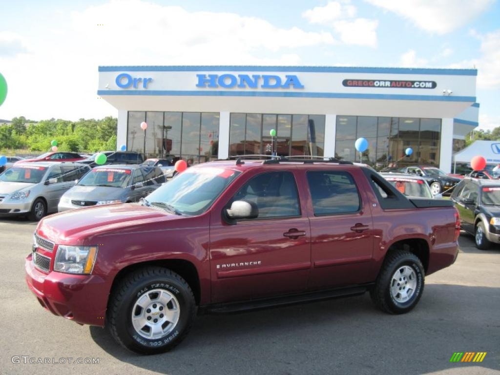 2007 Avalanche LT 4WD - Sport Red Metallic / Dark Titanium/Light Titanium photo #1