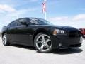 2008 Brilliant Black Crystal Pearl Dodge Charger R/T  photo #1