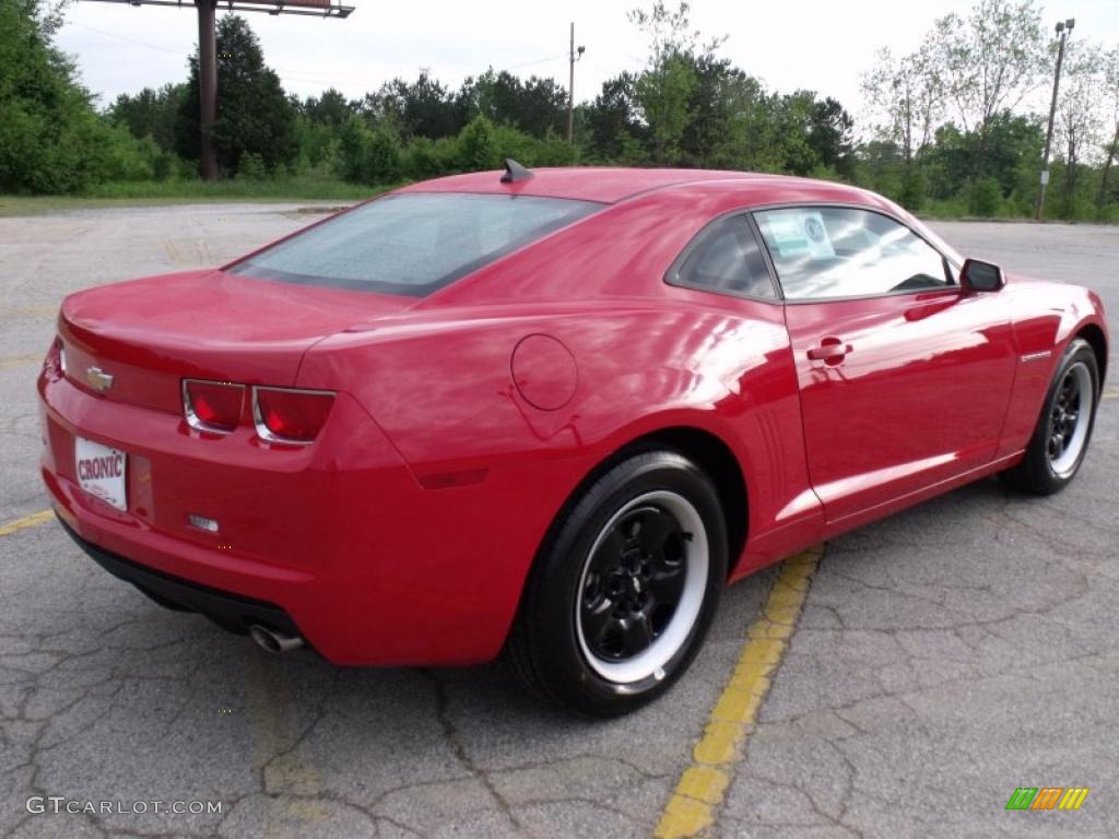 2010 Camaro LS Coupe - Victory Red / Black photo #5