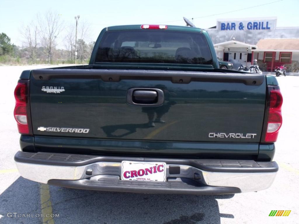 2004 Silverado 1500 LS Extended Cab - Dark Green Metallic / Tan photo #4