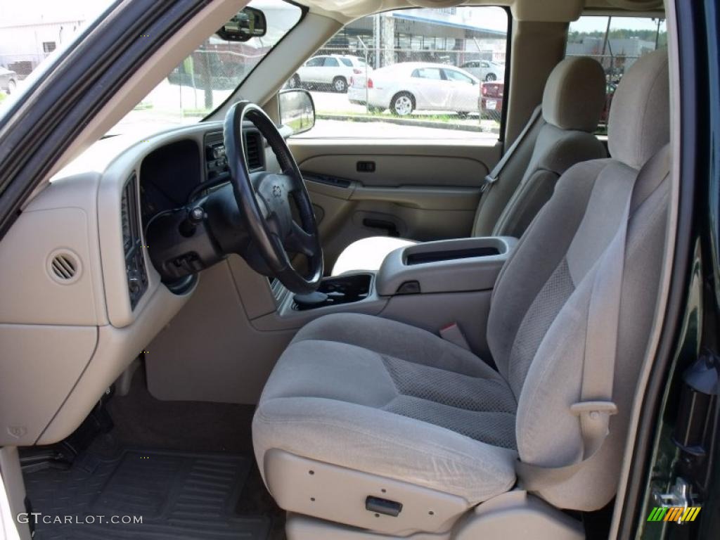 2004 Silverado 1500 LS Extended Cab - Dark Green Metallic / Tan photo #10