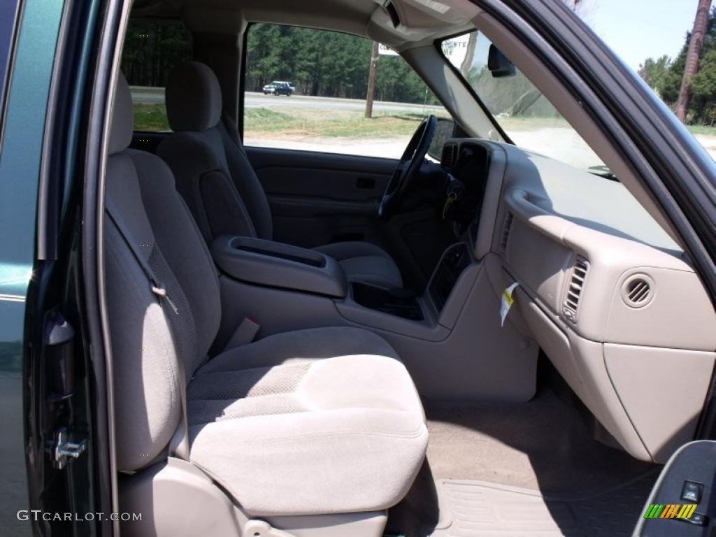 2004 Silverado 1500 LS Extended Cab - Dark Green Metallic / Tan photo #14