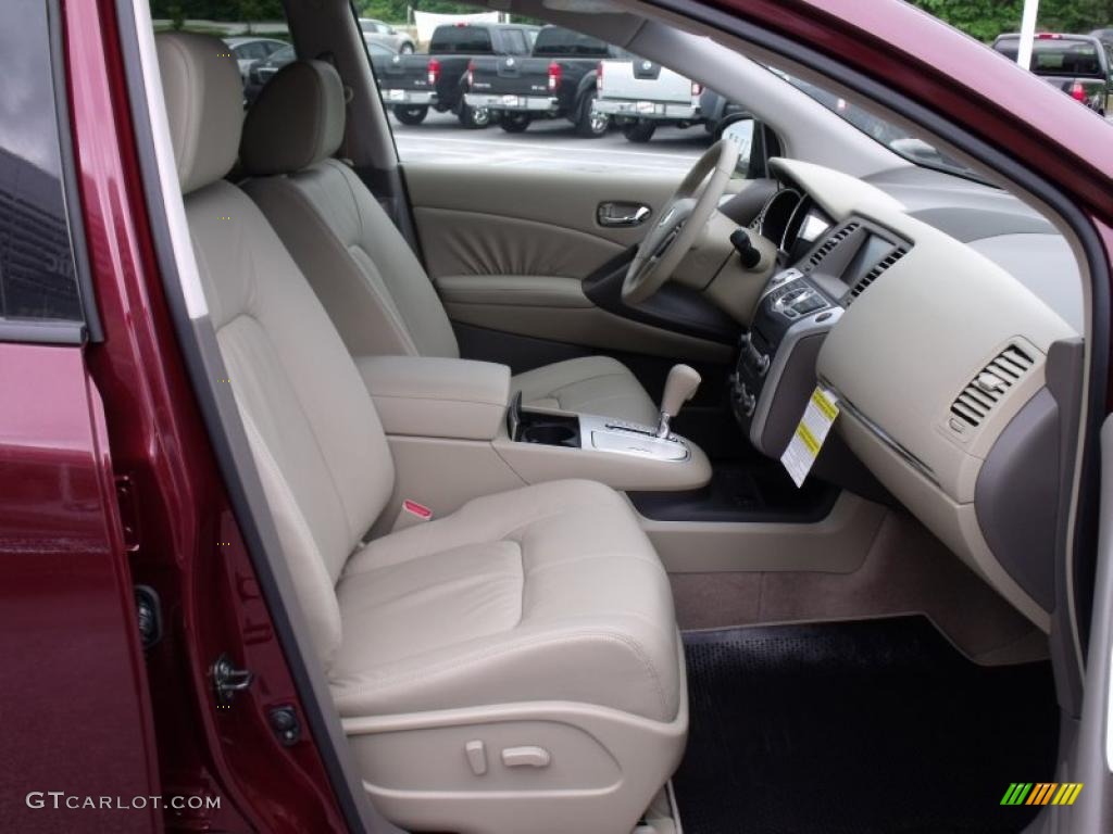 2010 Murano SL - Merlot Red Metallic / Beige photo #15