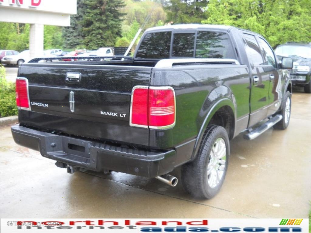 2008 Mark LT SuperCrew 4x4 - Black / Black/Dove Grey Piping photo #2