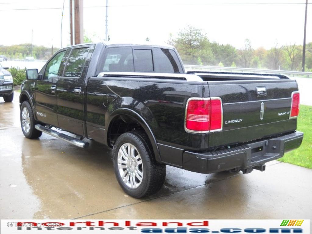 2008 Mark LT SuperCrew 4x4 - Black / Black/Dove Grey Piping photo #4