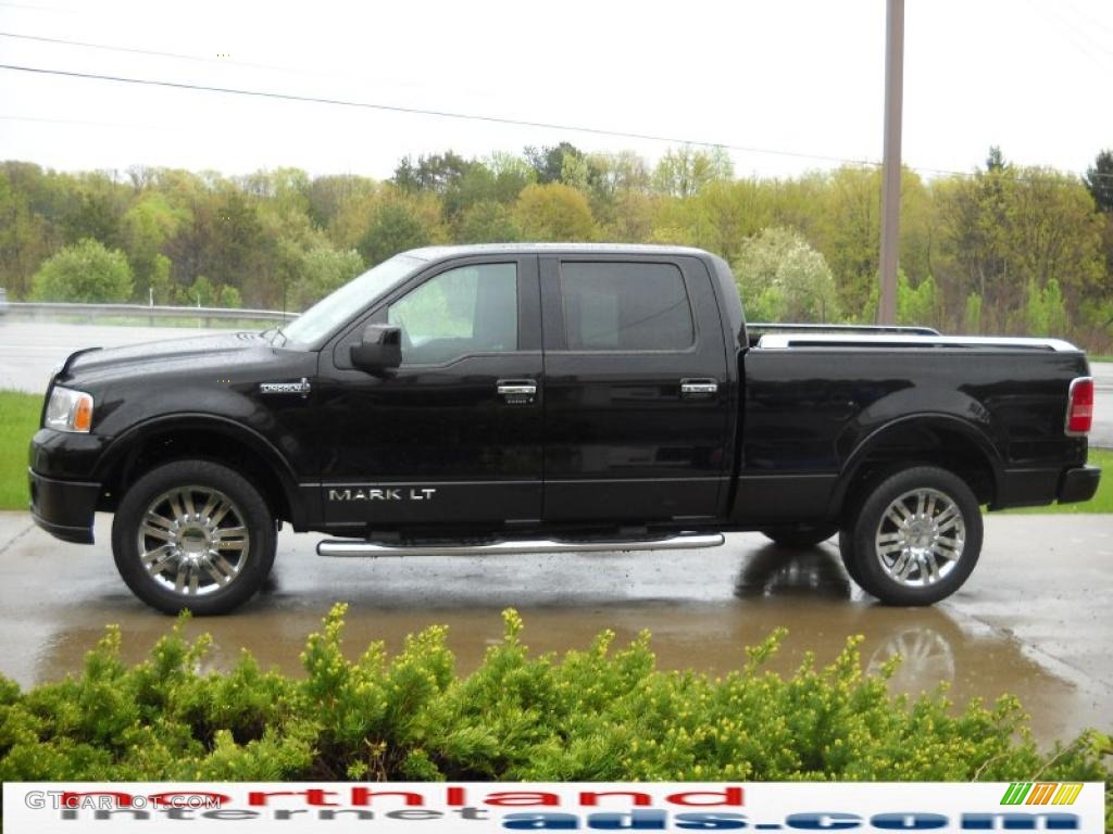 2008 Mark LT SuperCrew 4x4 - Black / Black/Dove Grey Piping photo #5