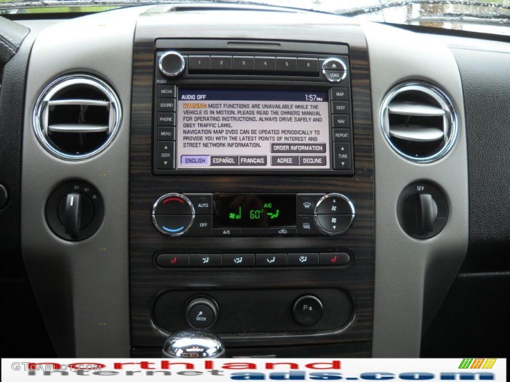 2008 Mark LT SuperCrew 4x4 - Black / Black/Dove Grey Piping photo #17