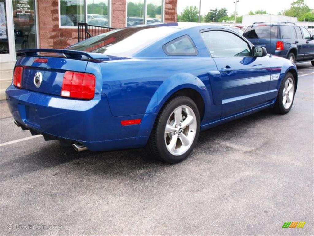2009 Mustang GT Premium Coupe - Vista Blue Metallic / Black/Dove photo #3