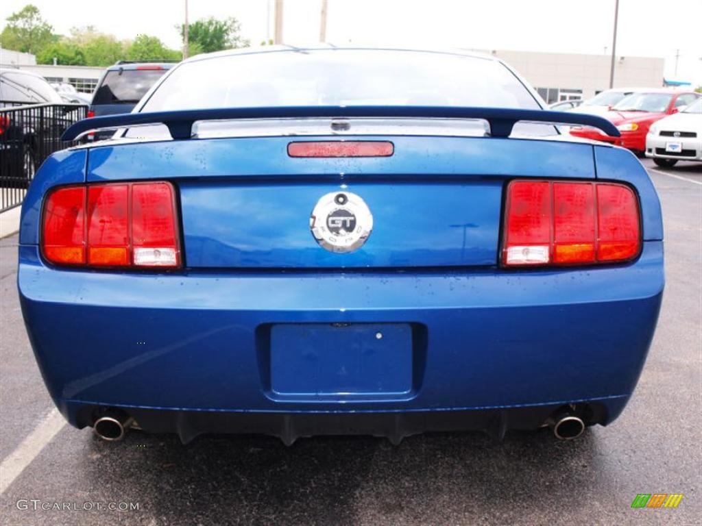 2009 Mustang GT Premium Coupe - Vista Blue Metallic / Black/Dove photo #6