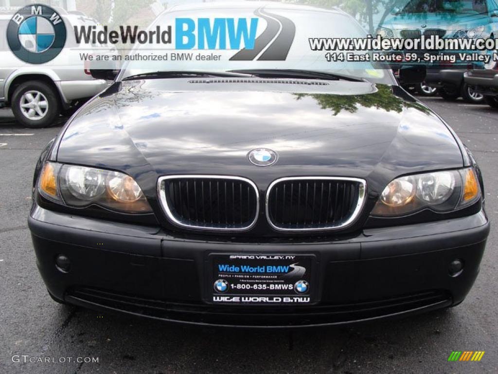 2003 3 Series 325xi Sedan - Jet Black / Natural Brown photo #2
