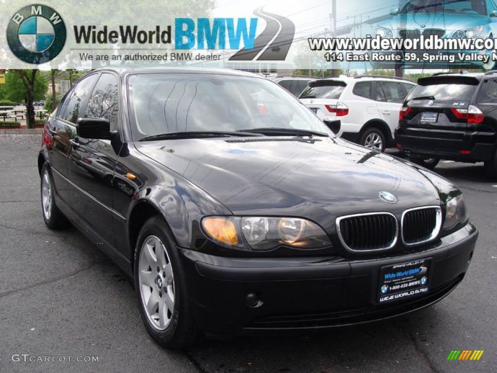 2003 3 Series 325xi Sedan - Jet Black / Natural Brown photo #3