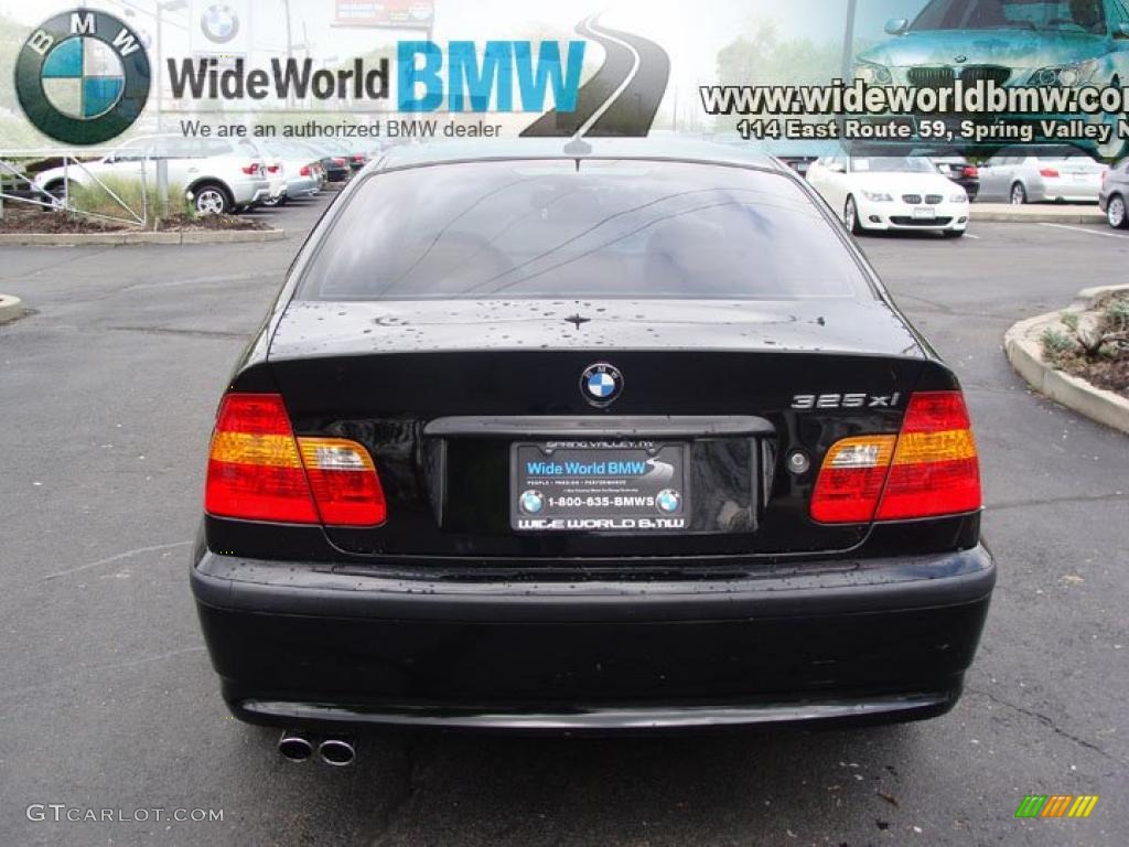 2003 3 Series 325xi Sedan - Jet Black / Natural Brown photo #5