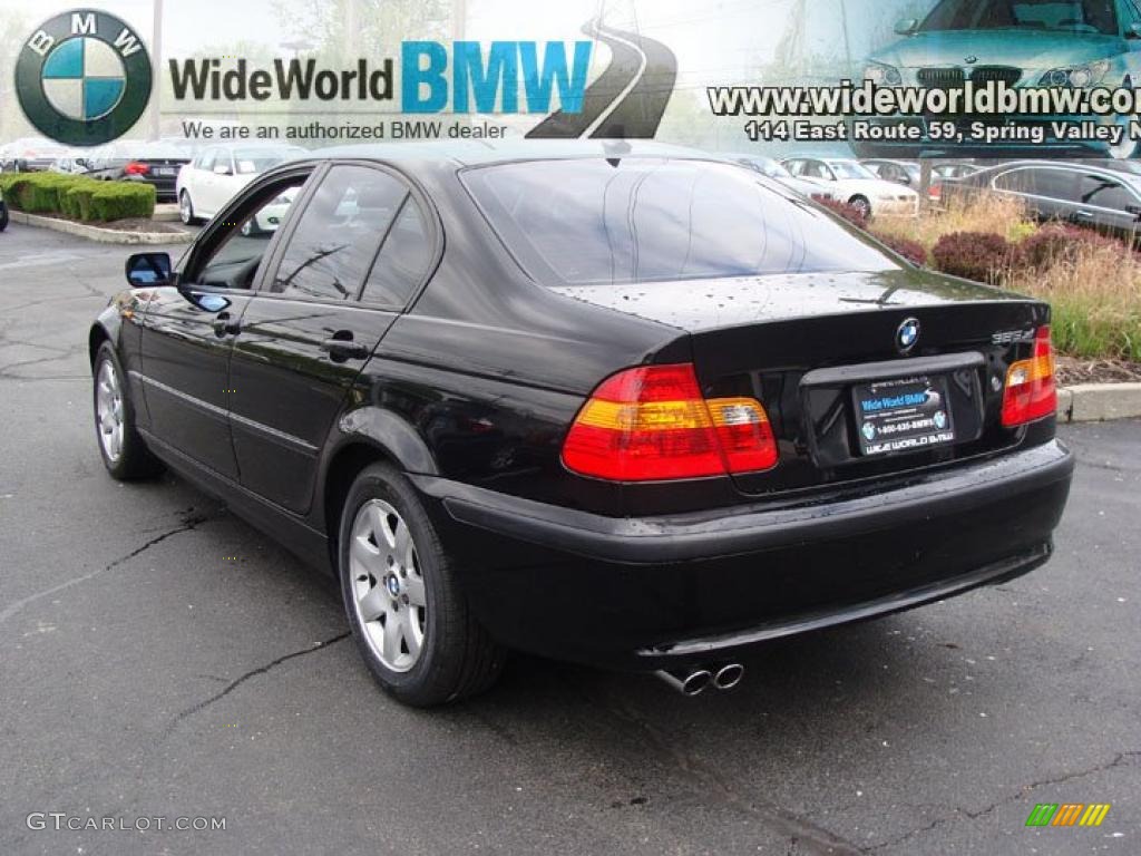 2003 3 Series 325xi Sedan - Jet Black / Natural Brown photo #6
